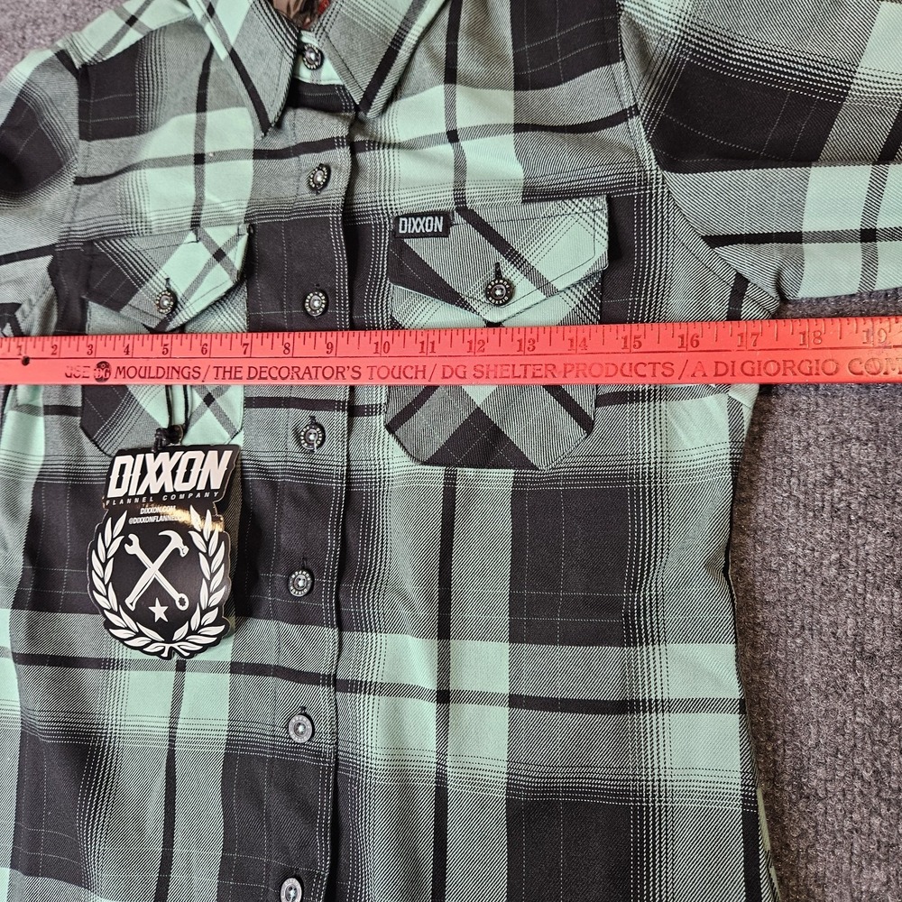 NWT Dixxon Women's The Pumper Flannel Shirt Size Small Longsleeve Button Up - Picture 6 of 7